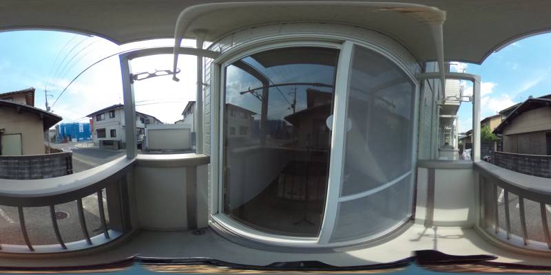 パノラマ画像バルコニー