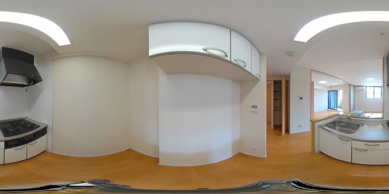 パノラマ画像キッチン