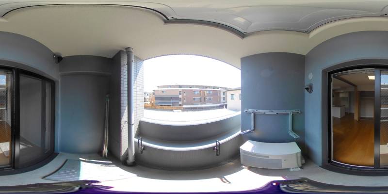 パノラマ画像バルコニー