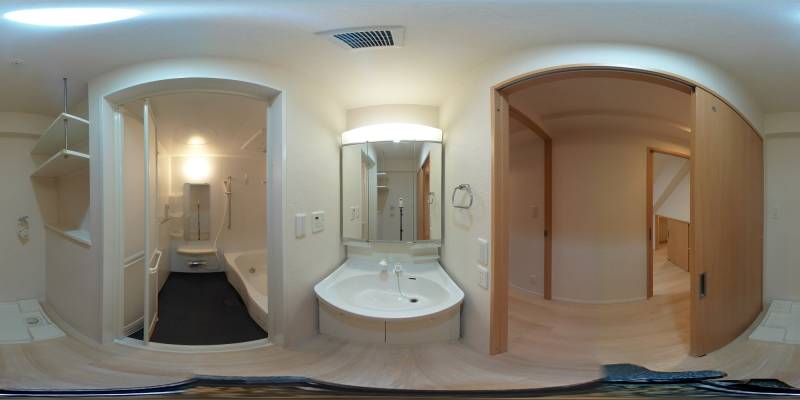 パノラマ画像洗面所