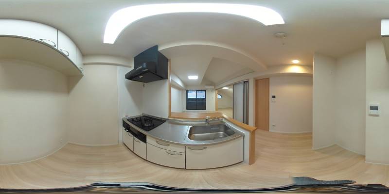 パノラマ画像キッチン