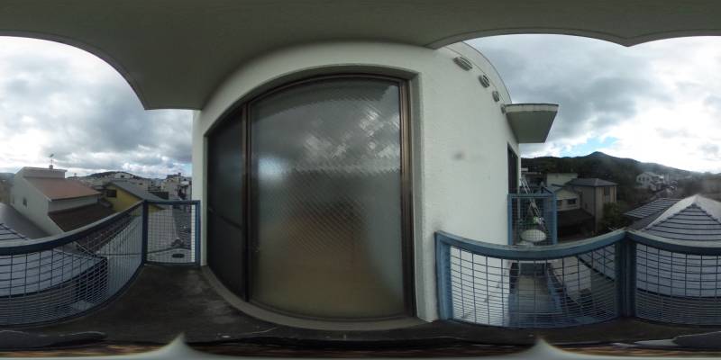 パノラマ画像バルコニー