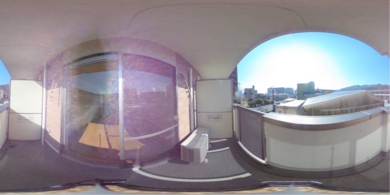 パノラマ画像バルコニー