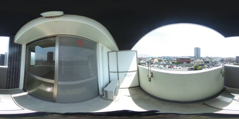 パノラマ画像バルコニー