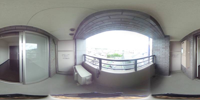 パノラマ画像バルコニー