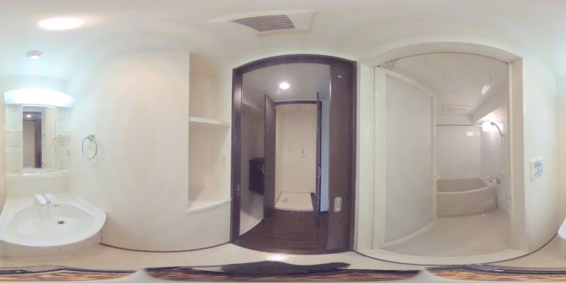 パノラマ画像洗面所