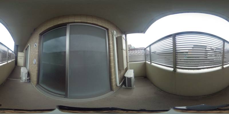 パノラマ画像バルコニー