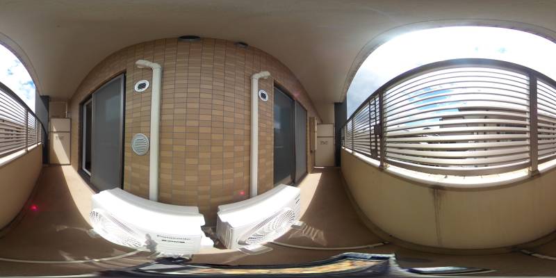 パノラマ画像バルコニー