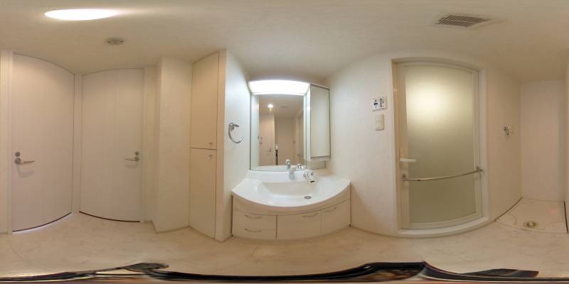 パノラマ画像洗面所