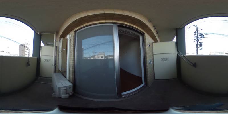 パノラマ画像バルコニー