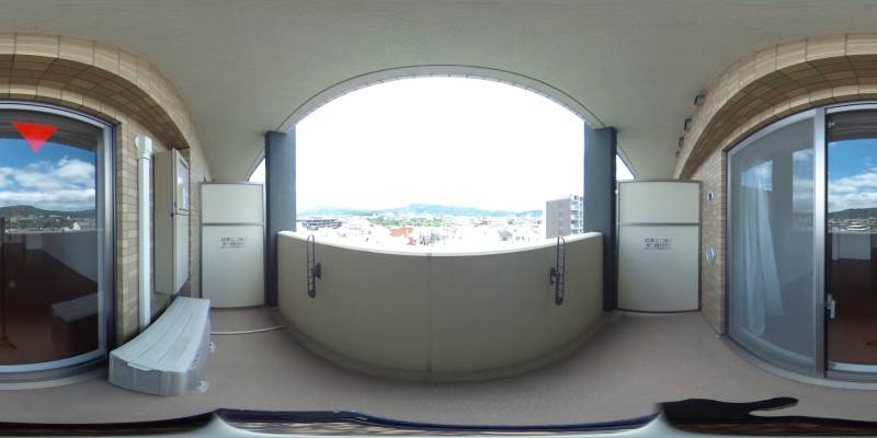 パノラマ画像バルコニー