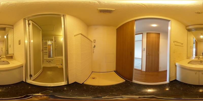 パノラマ画像洗面所