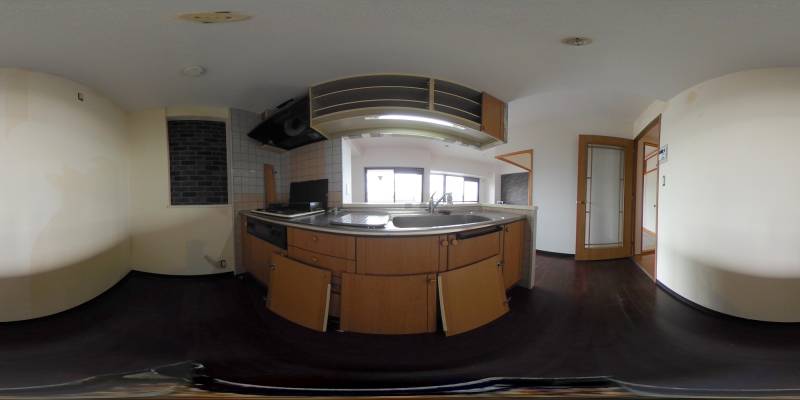 パノラマ画像キッチン