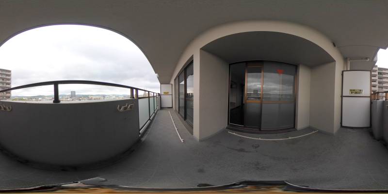 パノラマ画像バルコニー