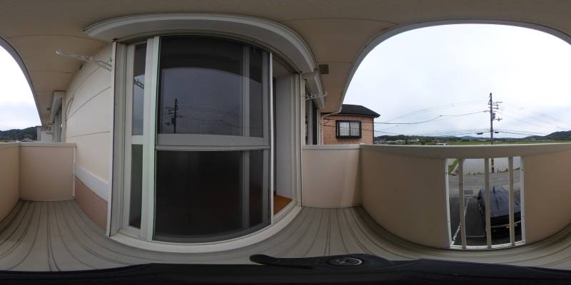 パノラマ画像バルコニー