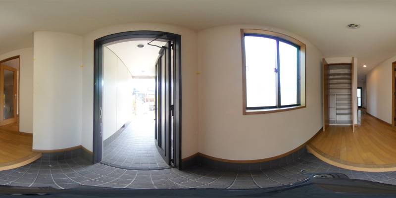 パノラマ画像玄関