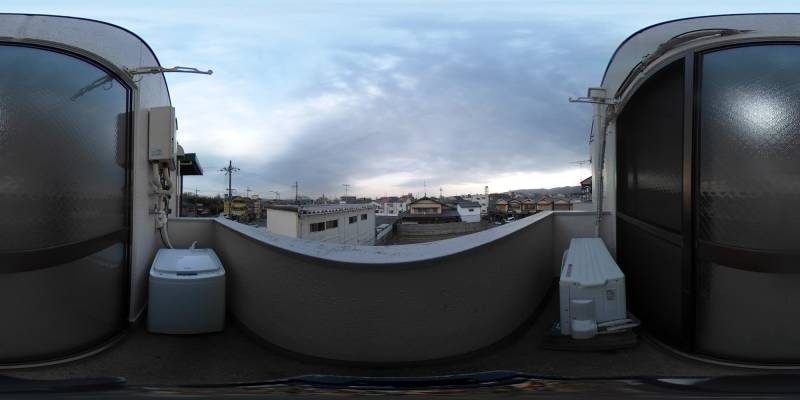 パノラマ画像バルコニー