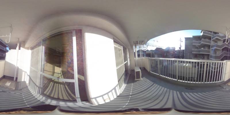 パノラマ画像バルコニー