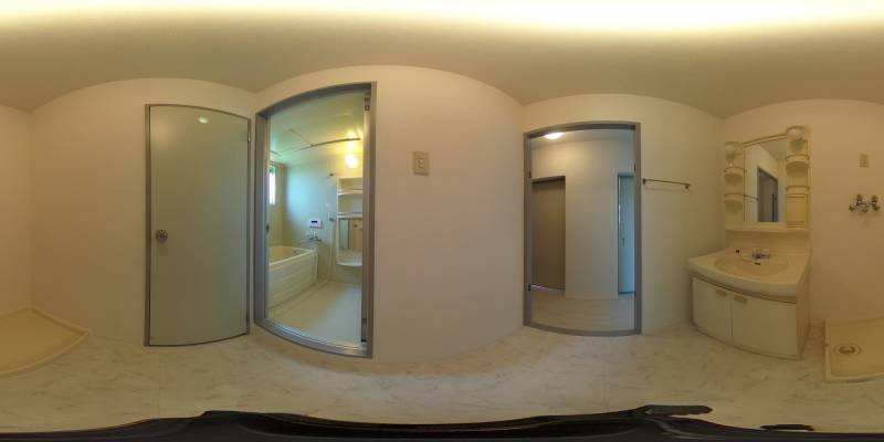 パノラマ画像洗面所