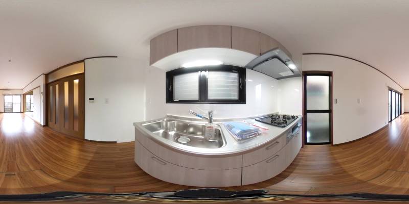 パノラマ画像キッチン