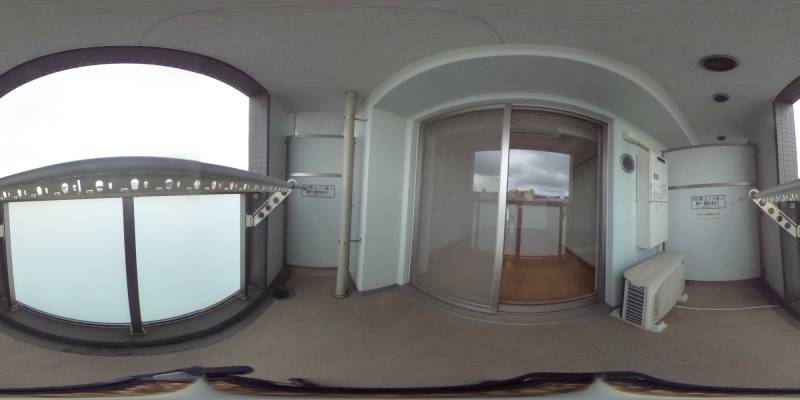 パノラマ画像バルコニー