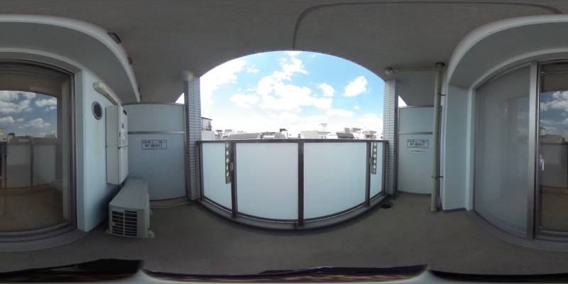 パノラマ画像バルコニー