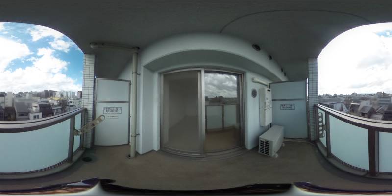 パノラマ画像バルコニー