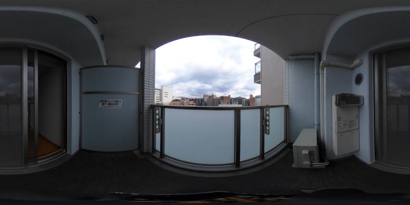 パノラマ画像バルコニー