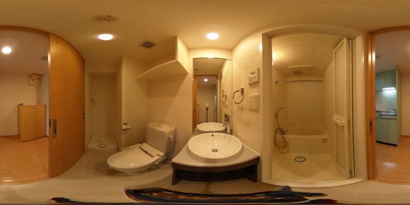 パノラマ画像洗面所