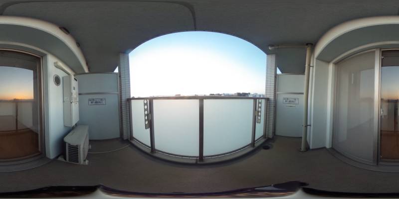 パノラマ画像バルコニー