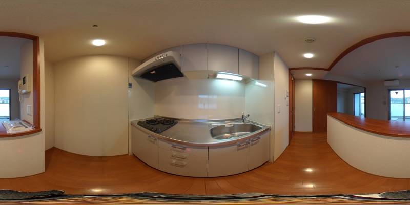 パノラマ画像キッチン