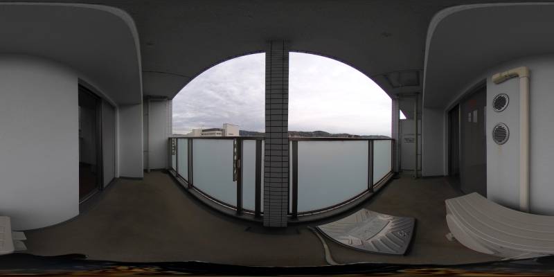 パノラマ画像バルコニー