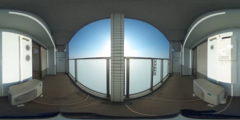 パノラマ画像バルコニー