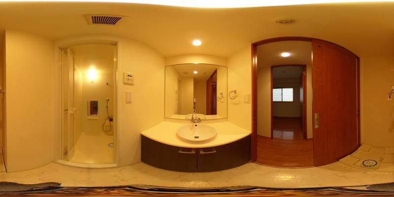 パノラマ画像洗面所