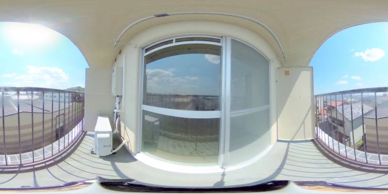 パノラマ画像バルコニー