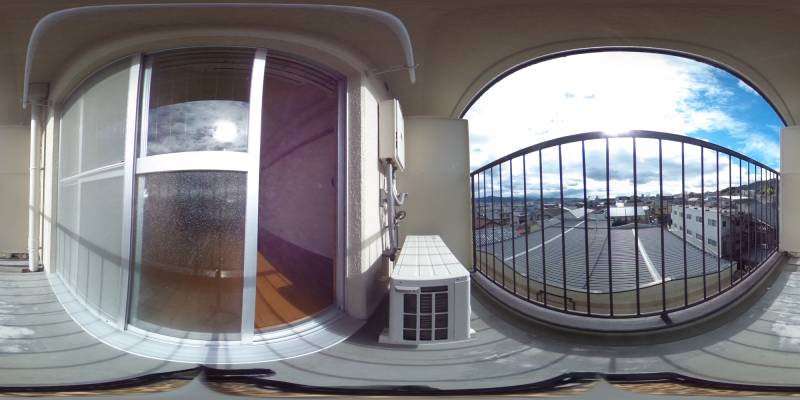 パノラマ画像バルコニー