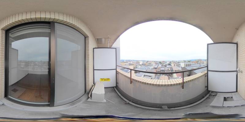 パノラマ画像バルコニー