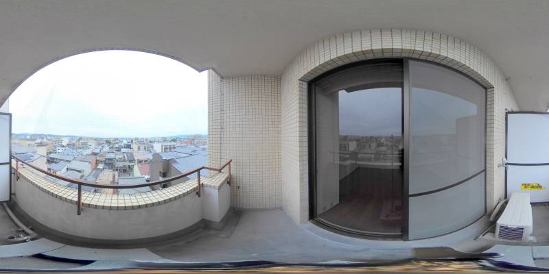 パノラマ画像バルコニー