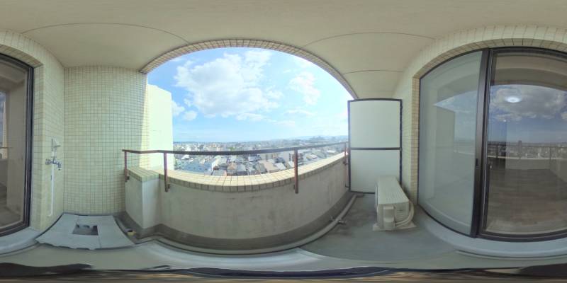 パノラマ画像バルコニー