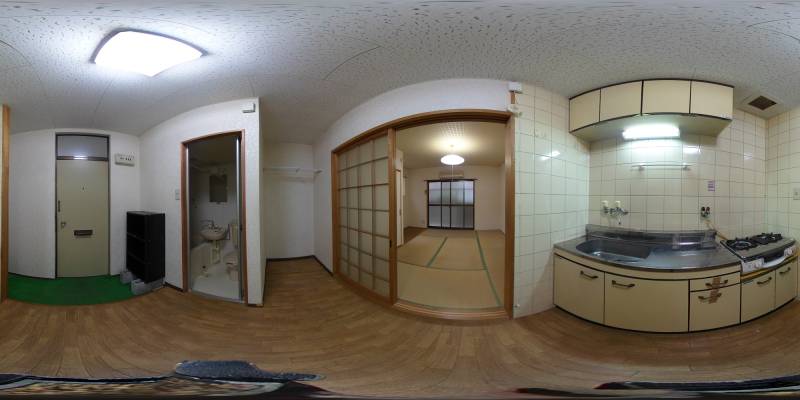 パノラマ画像キッチン