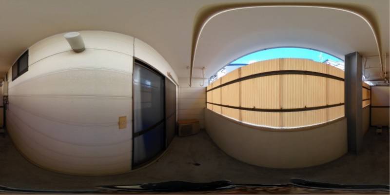 パノラマ画像バルコニー