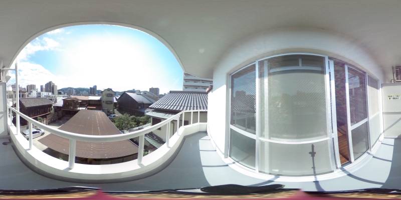 パノラマ画像バルコニー
