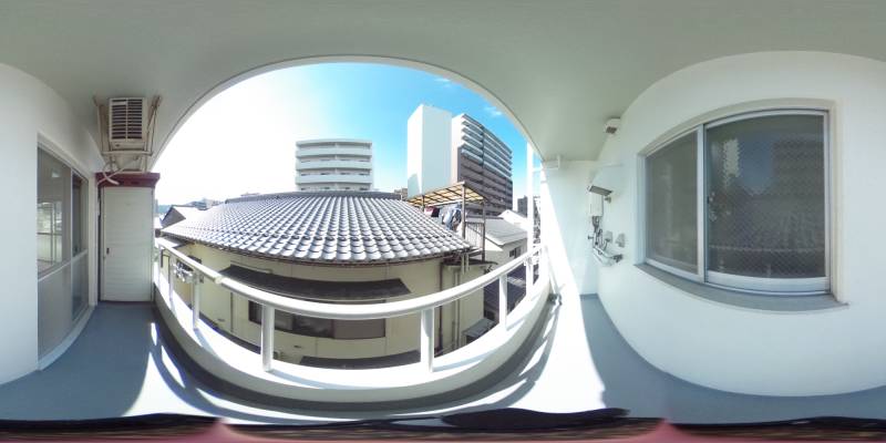 パノラマ画像バルコニー