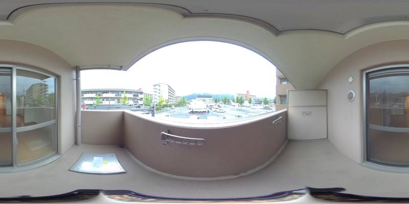 パノラマ画像バルコニー