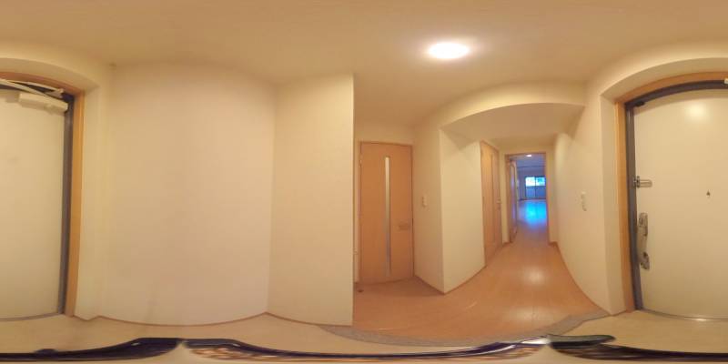 パノラマ画像寝室