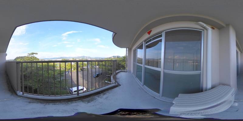 パノラマ画像バルコニー