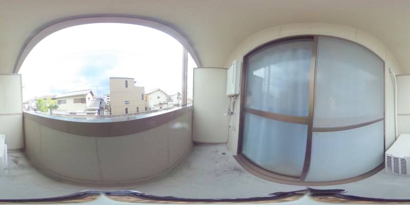 パノラマ画像バルコニー