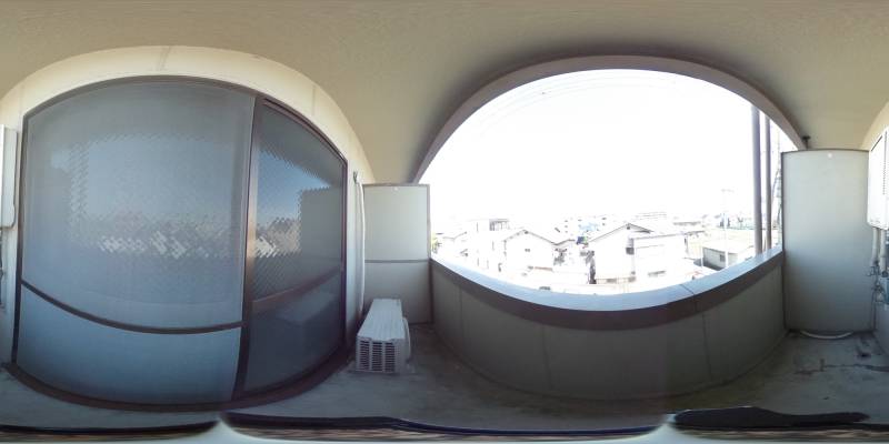 パノラマ画像バルコニー