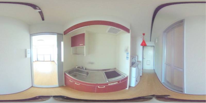 パノラマ画像キッチン