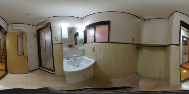 パノラマ画像洗面所